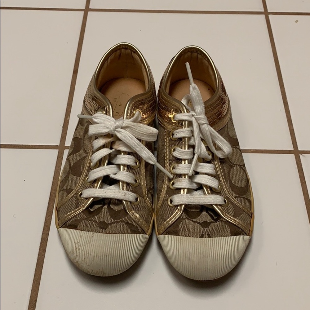 Gold Coach Sneakers